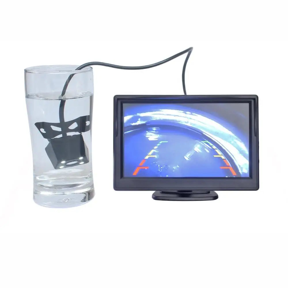5Inch 800 X 480 HD Car Monitor Waterproof Reverse LED Night Vision Backup Rear View Car Camera with Monitor
