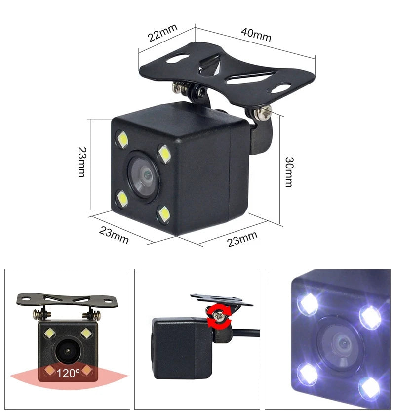 5Inch 800 X 480 HD Car Monitor Waterproof Reverse LED Night Vision Backup Rear View Car Camera with Monitor