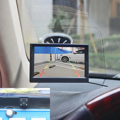 5Inch 800 X 480 HD Car Monitor Waterproof Reverse LED Night Vision Backup Rear View Car Camera with Monitor